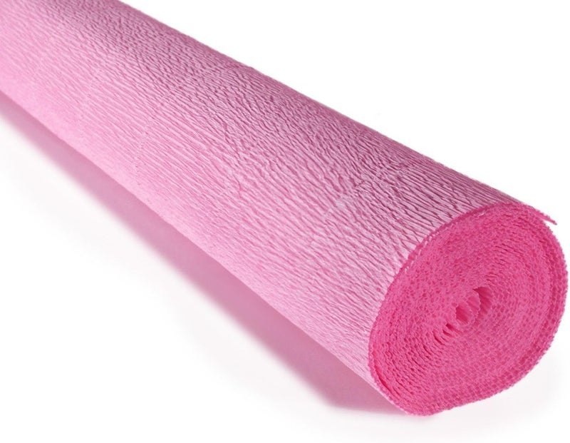 LCREATE LCREATE LCREATE Cartotecnica Rossi 140g 10 Inch Wide 8.2ft Long Italian Crepe Paper Rollfor Wedding Ceremony Various Large Festivals Decoration (Baby Pink（954）) - Image 1
